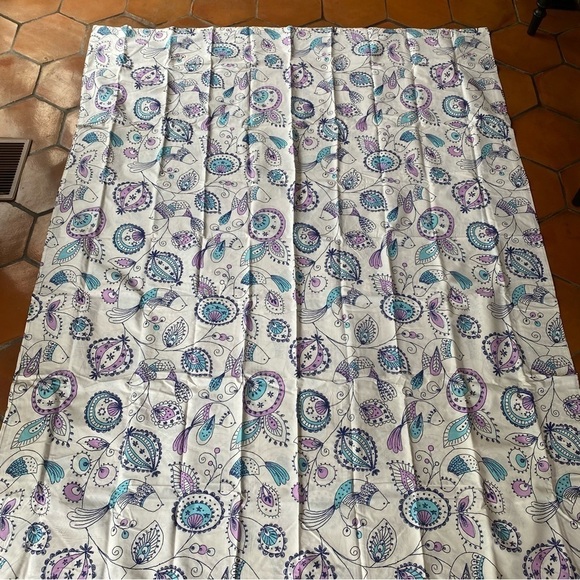 NEW Henny Bird Duvet Comforter Cover Purple Teal TWIN The Company Store Kids - Picture 1 of 8